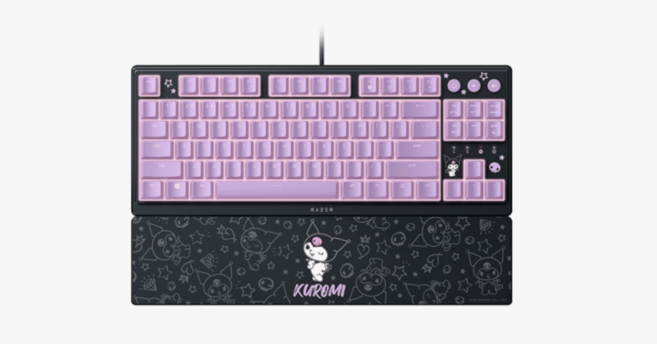 Razer Ornata V3 Tenkeyless Kuromi Editionメカ・メンブレンスイッチ