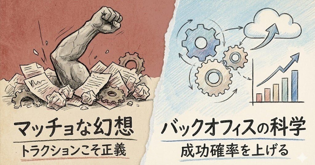 「トラクションこそ正義」というマッチョな幻想を超えて。スタートアップの成功確率を上げる「バックオフィスの科学」