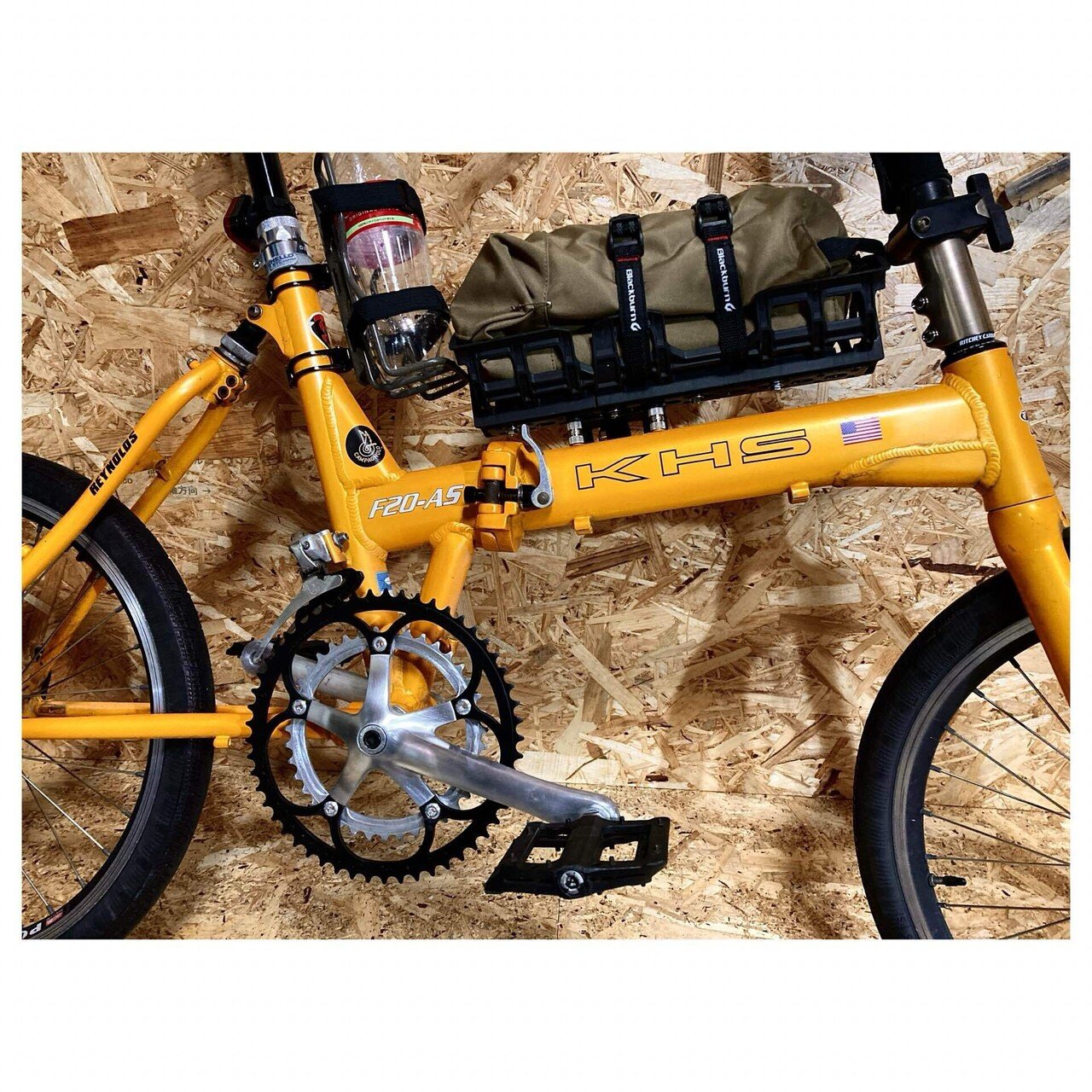 自転車本体 KHS F-18 ACE KHS F18-ACE 折り畳み自転車 オレンジ 18インチ リサイクルショップ