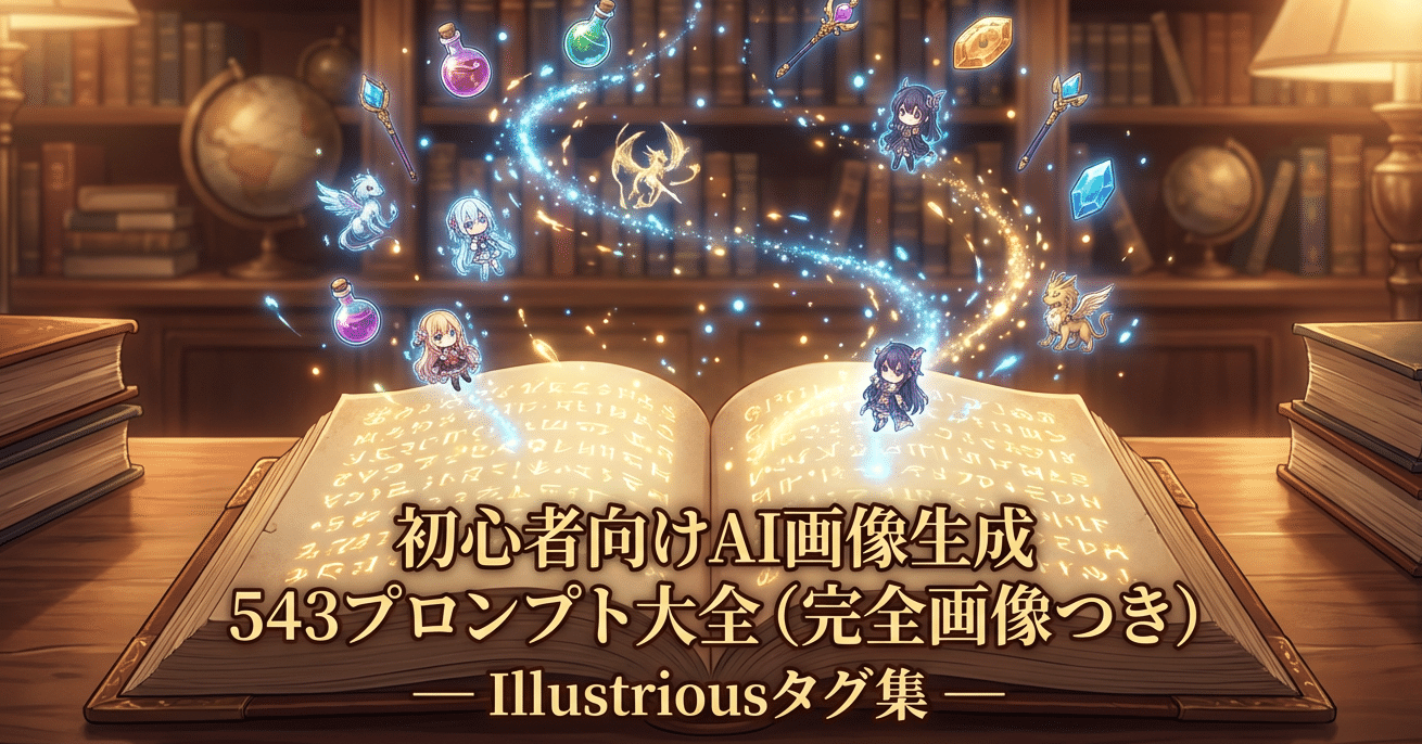 初心者向けAI画像生成 543プロンプト大全（完全画像つき