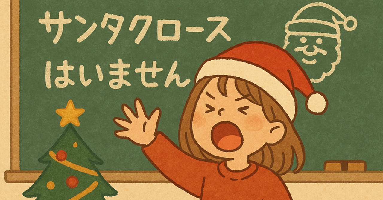 短編小説】『クリスマス・フール』教室で「サンタクロースはいません」と叫んだ女の子の「その後」｜大塚比太郎, image size:1280x670