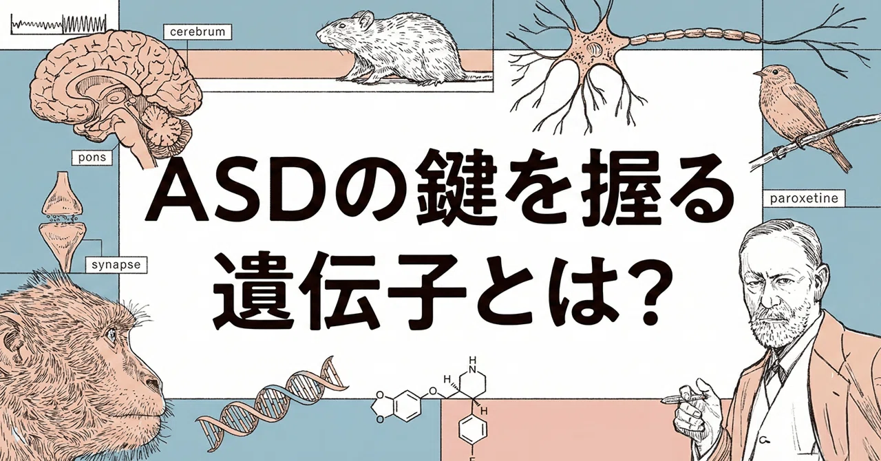 ASDの要因解明と治療の鍵を握る遺伝子~『「心の病」がみえる脳科学 ASDの要因解明と治療の鍵を握る遺伝子~『「心の病」がみえる脳科学