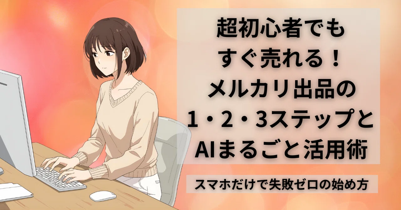 超初心者でもすぐ売れる！メルカリ出品の1・2・3ステップとAIまるごと 