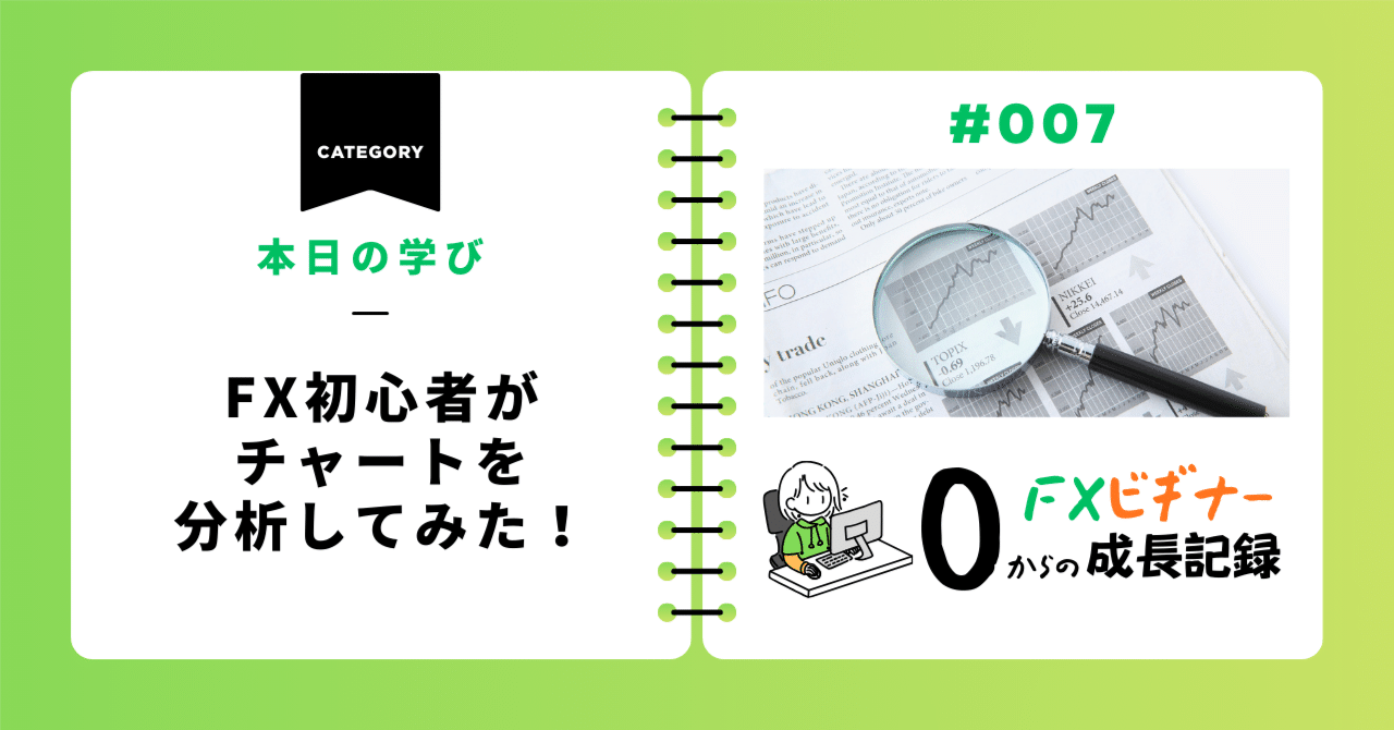 本日の学び｜FX初心者がチャートを分析してみた！｜🔰初心者あきのすけのFX日記