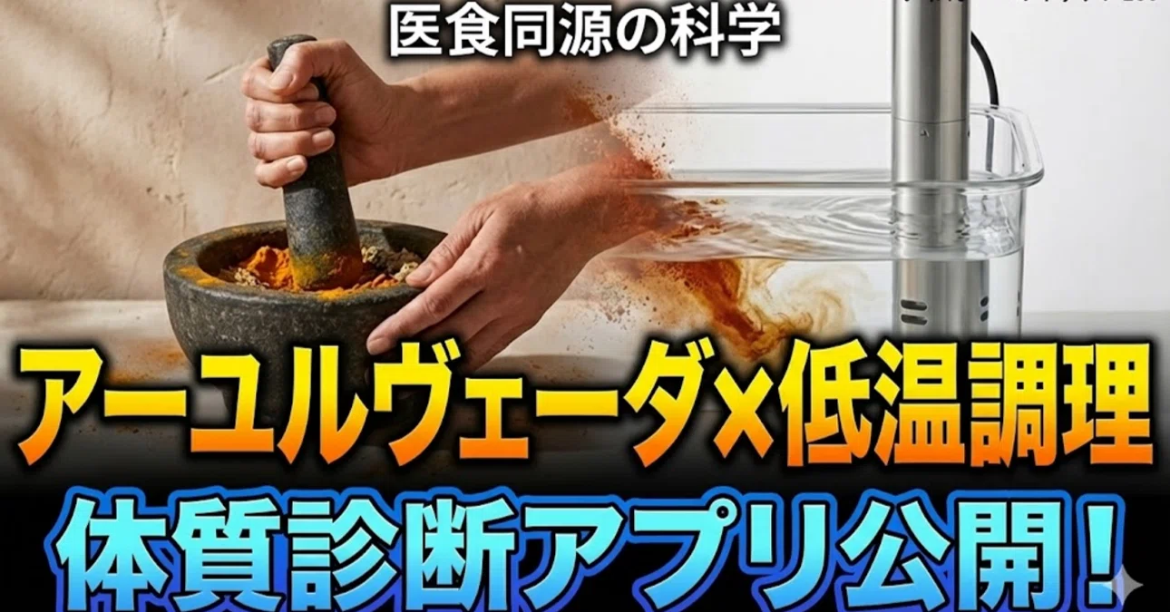究極の腸活？】アーユルヴェーダ体質診断 × 低温調理レシピ10選 | 消化