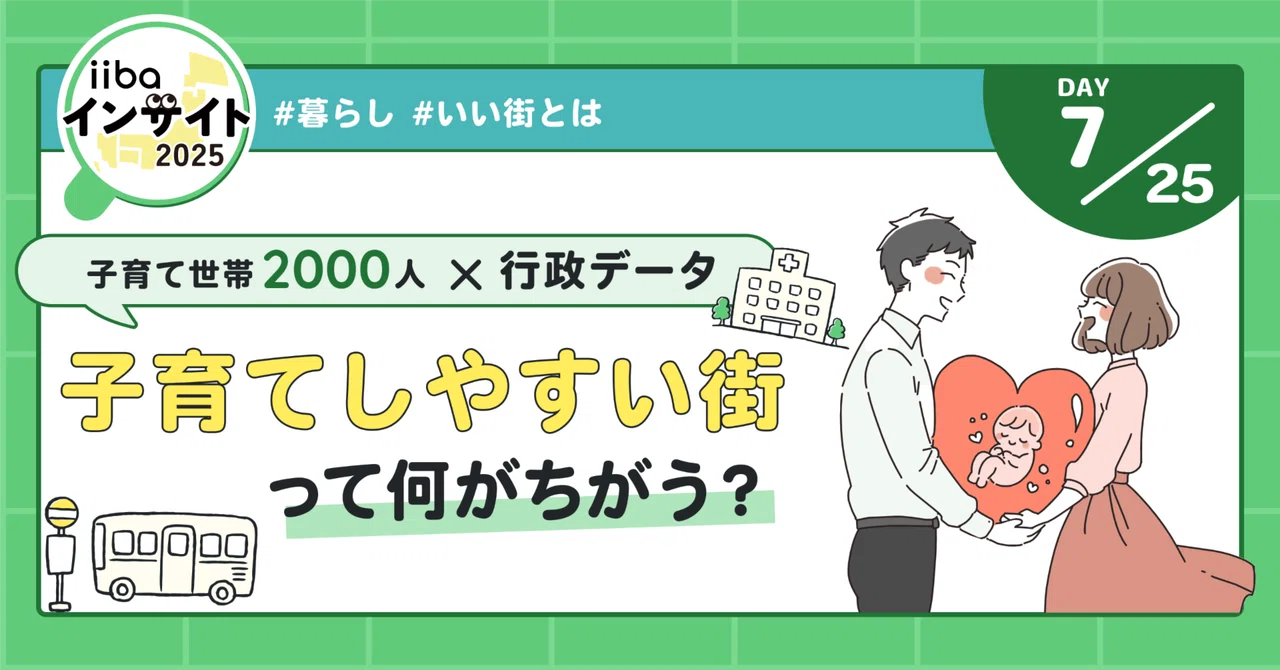 Day7｜子育て世代がガチで選ぶ！「住みやすい街」ランキング！1位はやっぱり〇〇？｜株式会社iiba