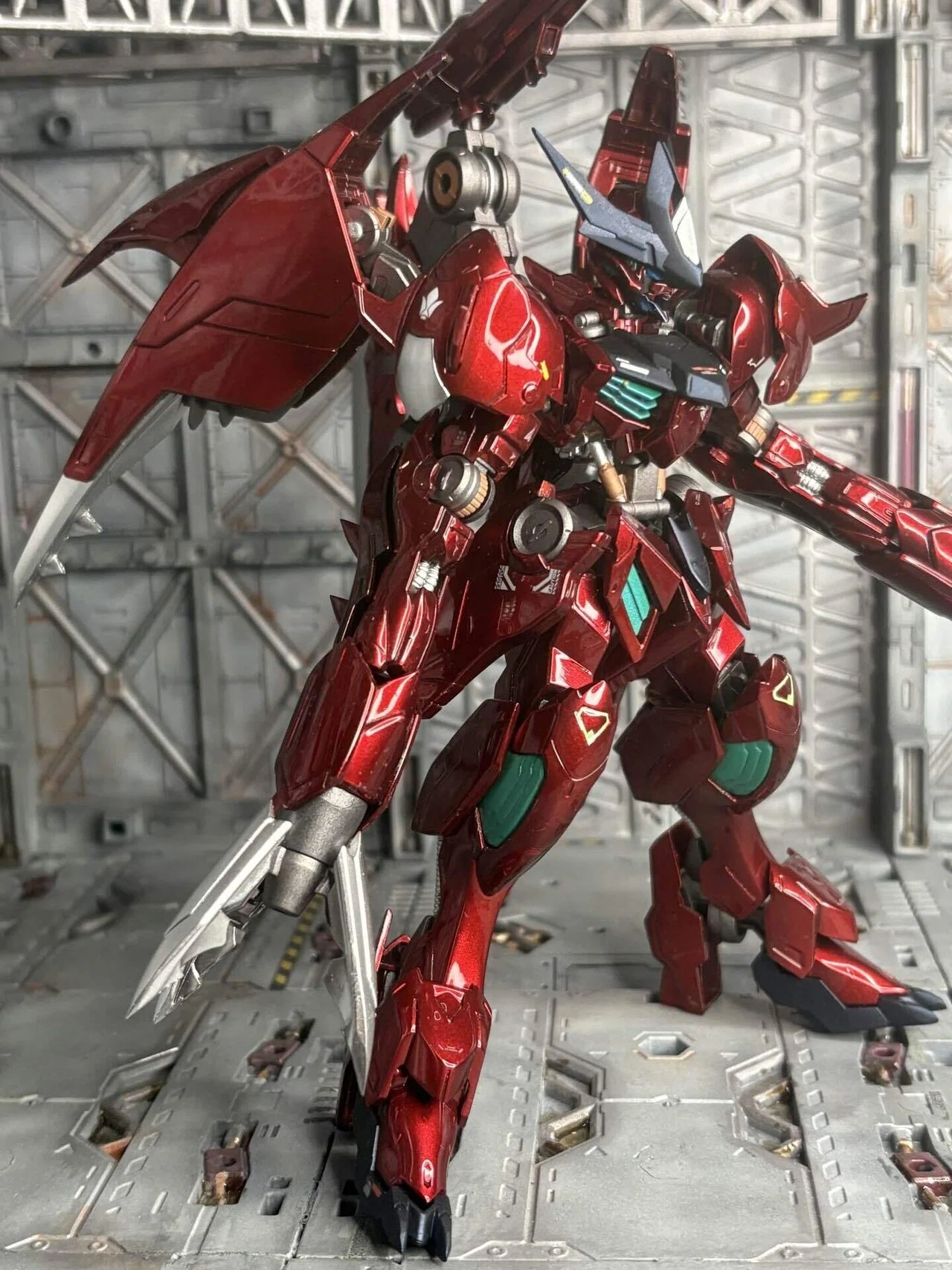 HG 1/144 ガンダムバルバトスルプス、キャンディ塗装完成品オマケ付！ キャンディ塗装】鉄血HGバルバトスルプス その1改修編－ガンプラ