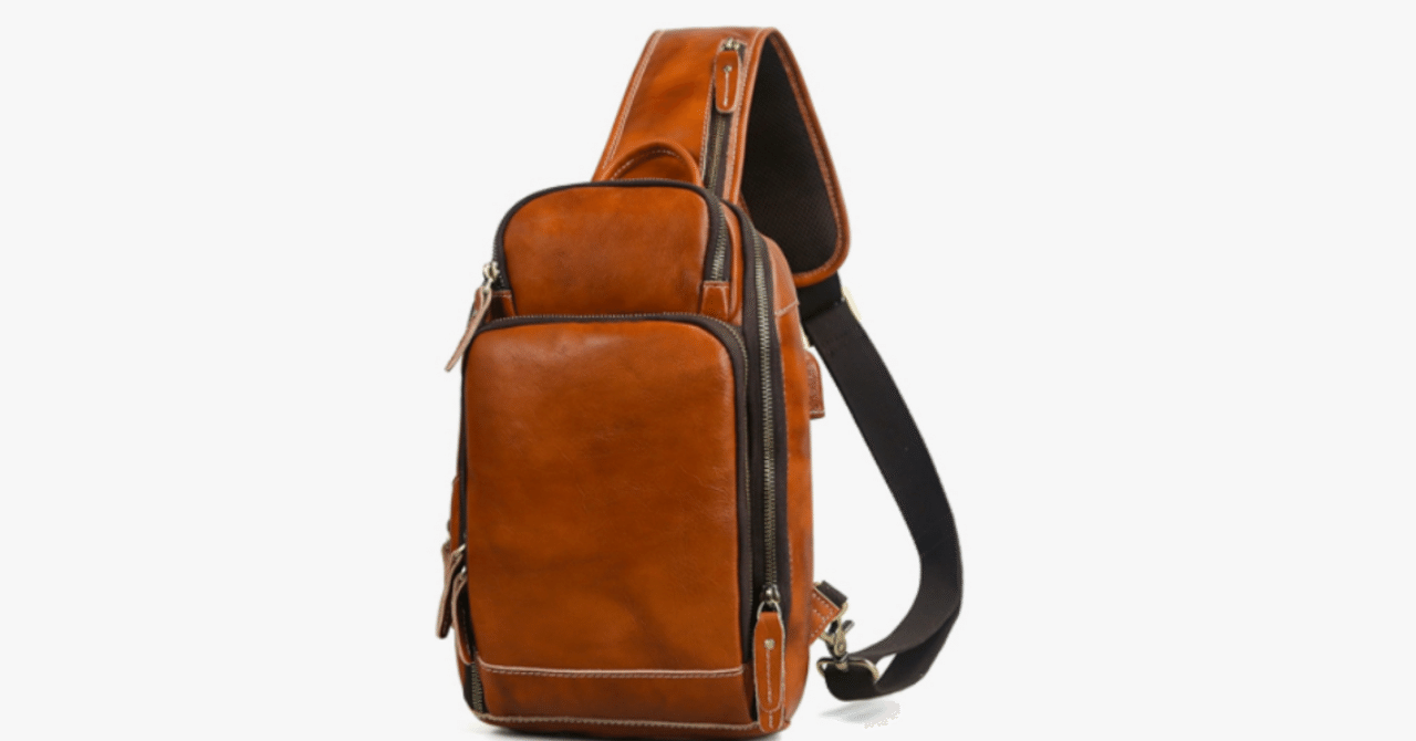 Lannsyne] 本革 ボディバッグ ワンショルダーバッグ メンズ｜おうちで