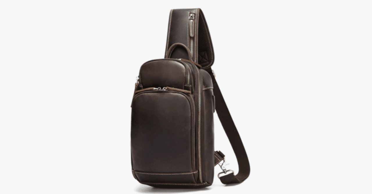 Lannsyne] ボディバッグ メンズ 本革 ワンショルダーバッグ｜おうちで