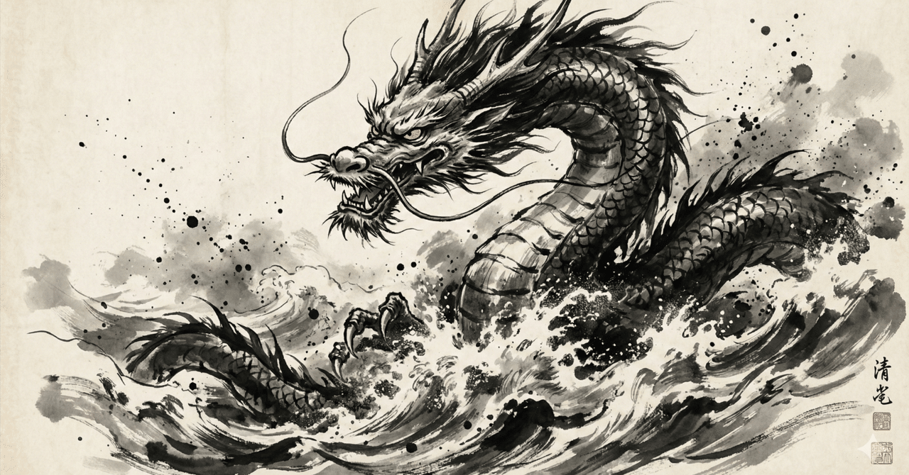 水墨画 水墨画スタイルの静かな日本の村のイラスト素材 [115599860] - PIXTA