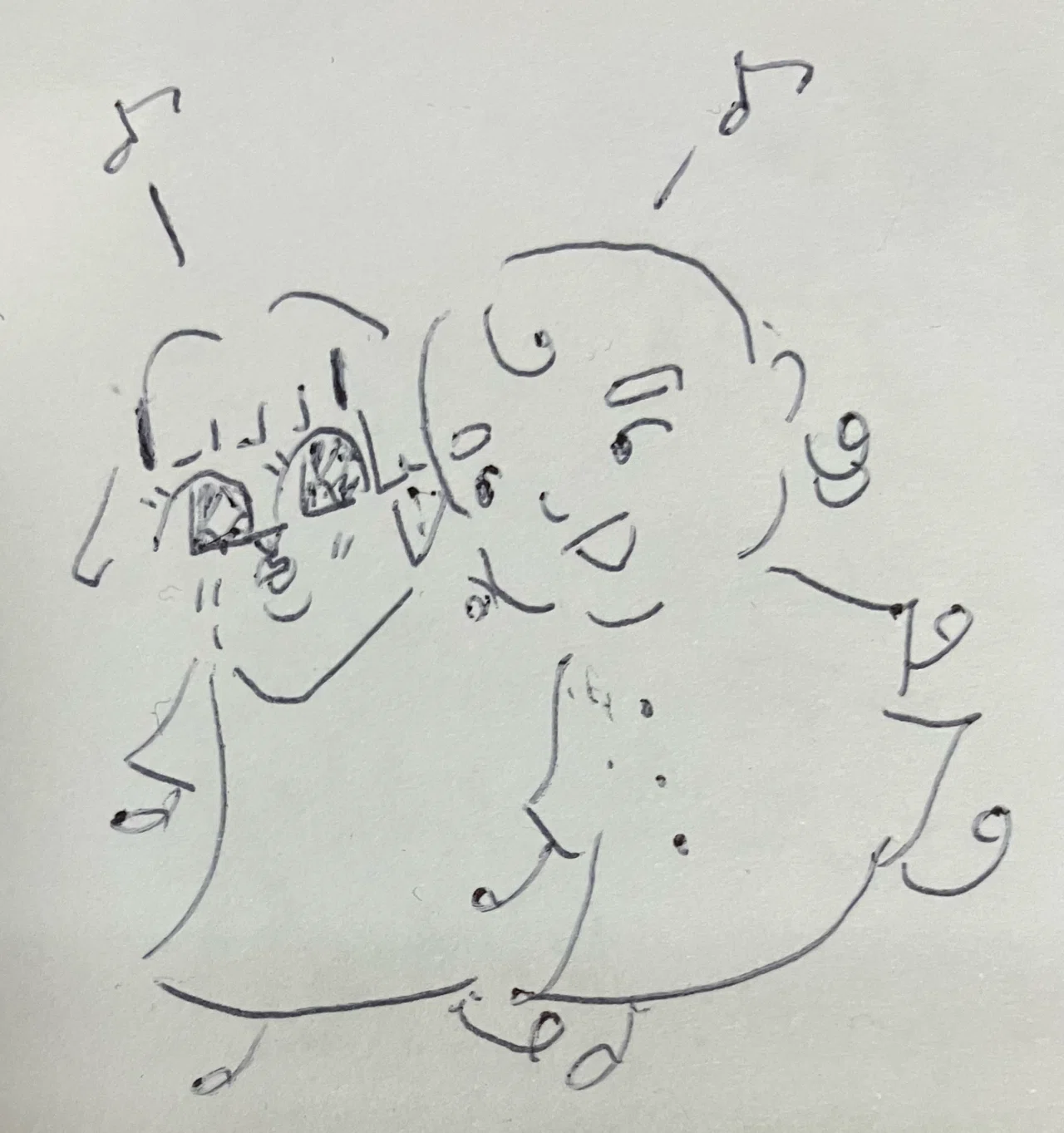 はそやmの脱力マンガ：能 狂言「日出処の天子」を妹と鑑賞｜はそやm
