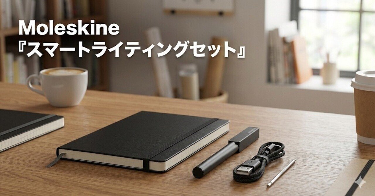 🇮🇹現地の評判】Moleskine『スマートライティングセット』 アナログの
