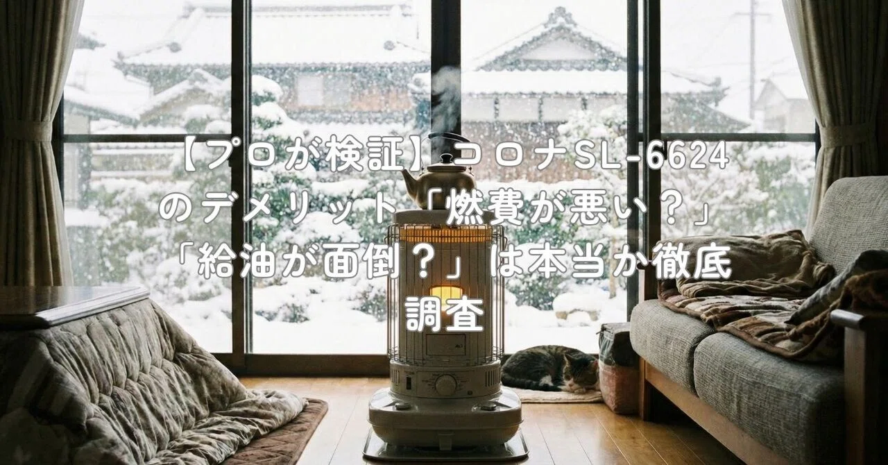 プロが検証】コロナSL-6624のデメリット「燃費が悪い？」「給油が面倒