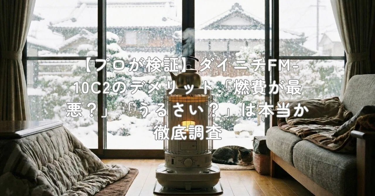 プロが検証】ダイニチFM-10C2のデメリット「燃費が最悪？」「うるさい