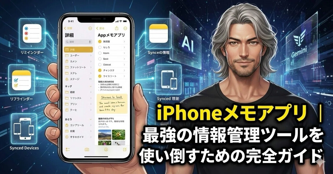 iPhoneメモアプリ|最強の情報管理ツールを使い倒すための完全ガイド|けい@AIと共に未来を作るクリエイター🌈
