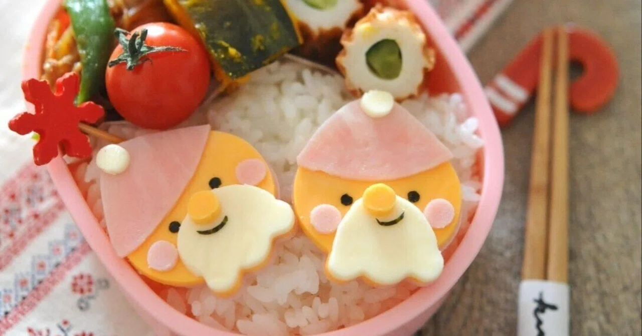 サンタのお弁当（キャラ弁）116｜akinoichigo/お弁当作家・キャラ弁作家