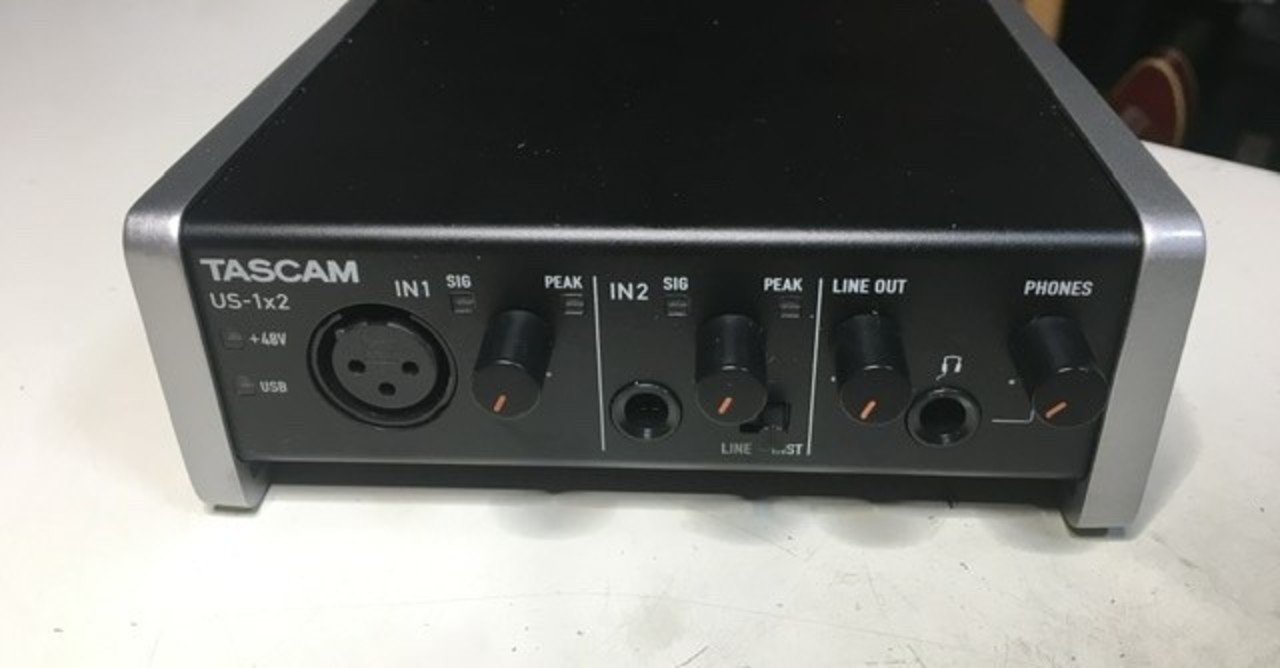 オーディオインターフェイスTASCAM US-1x2 を使ってみました｜はやまさ鉄道