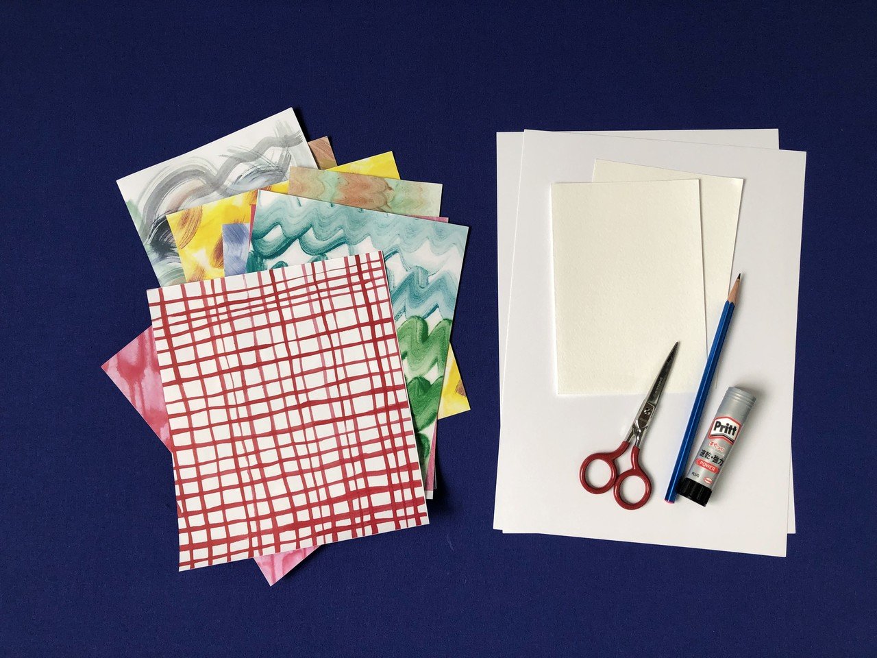 コラージュ用の紙をつくりました Me To Te Note コラージュ用の紙をつくりました Me To Te Note