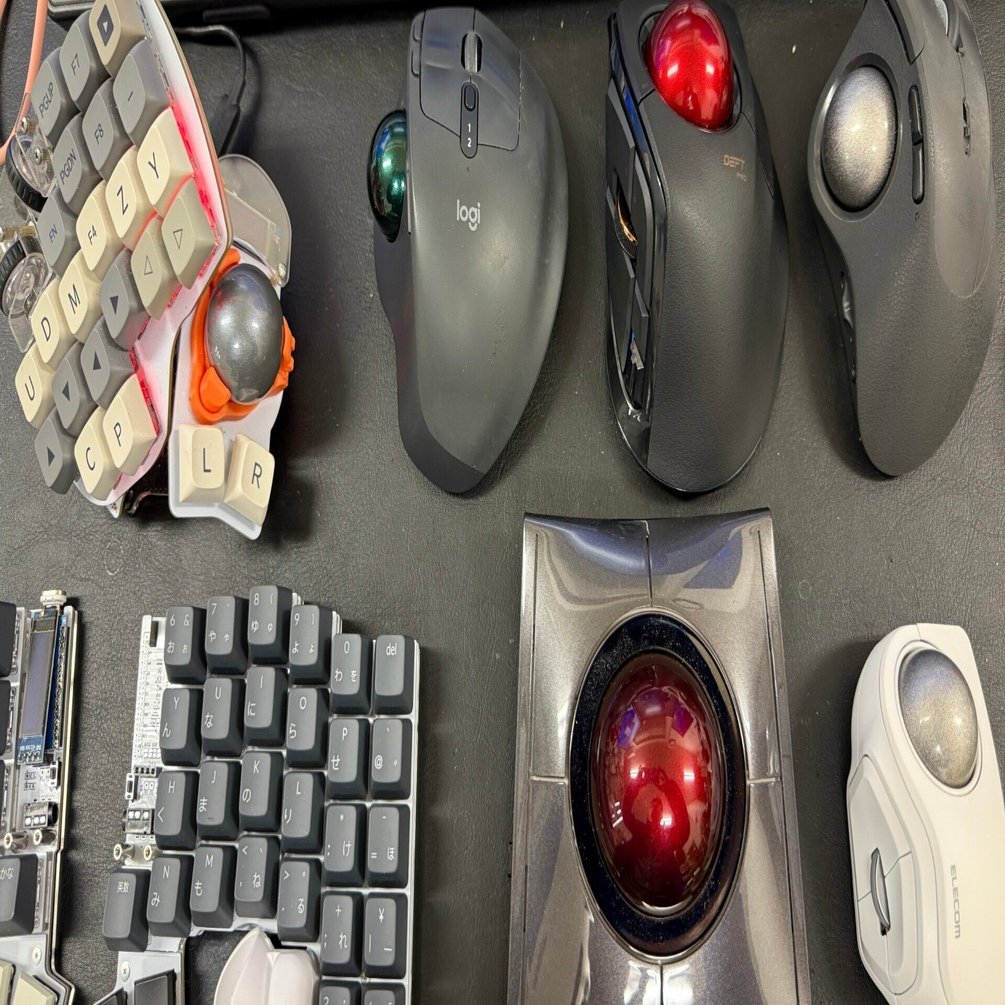 LoTom 無線 分割キーボード 親指トラックボール LoTom 無線 分割キーボード 親指トラックボール 完成品 torabo-tsuki