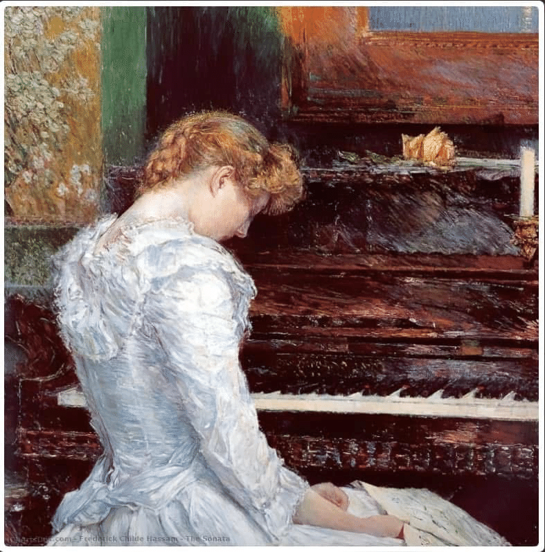 アメリカ印象主義と、ピアノのある一枚の絵のこと｜みのりの眼