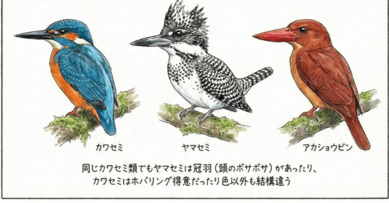 Gemini Proで鳥の説明イラストを作ってみた｜Takebayashi