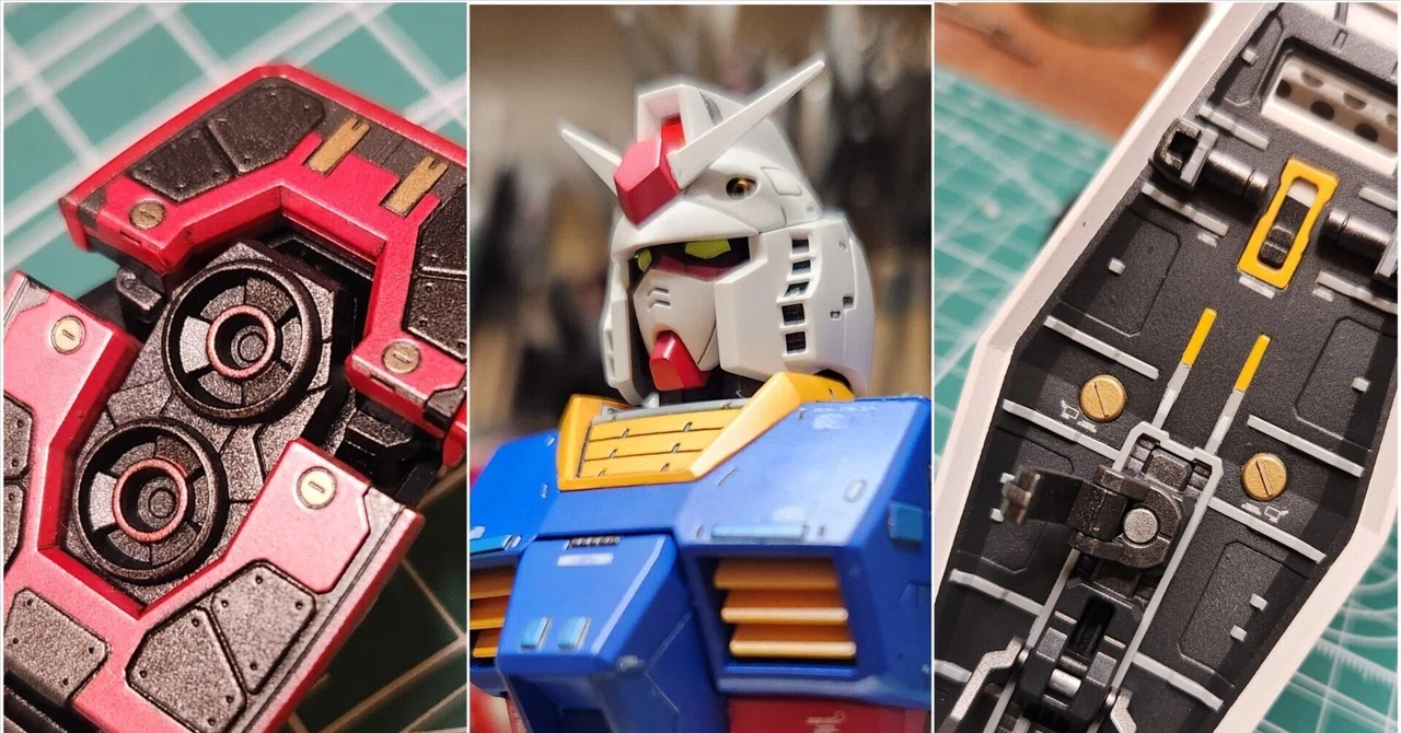 R*a様 プラモデル　制作　塗装用品まとめ売り MG RX-2 ガンダム Ver.3.0 制作日記 #5｜各パーツ完成 エアブラシ塗装