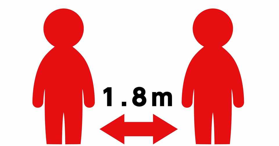 Social Distancing 間をあけましょう サインをセブンイレブンでプリントできます 4 26まで 諏訪間千晃 Note