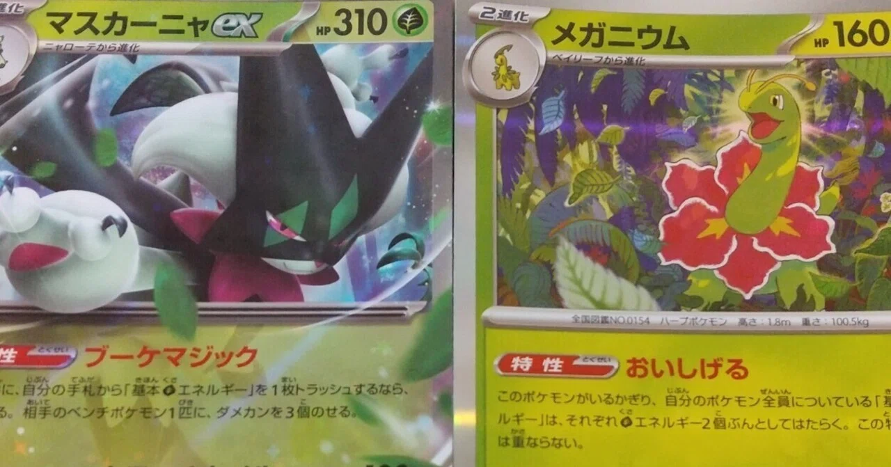 命題：マスカーニャexとメガニウムの相性が良いことを理論的に証明せよ