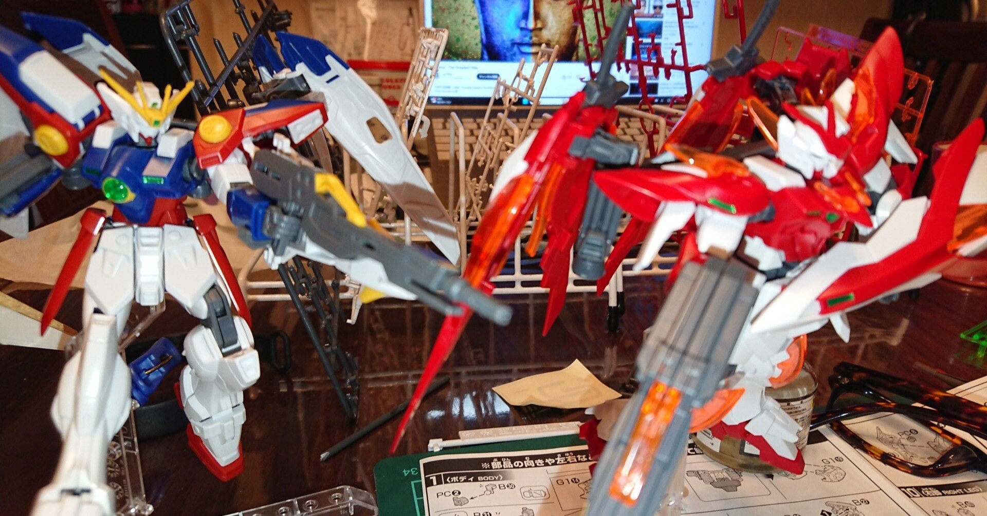 リハビリ教材/HGBFウイングガンダム炎②｜つっつん＠妄想自転車店改め