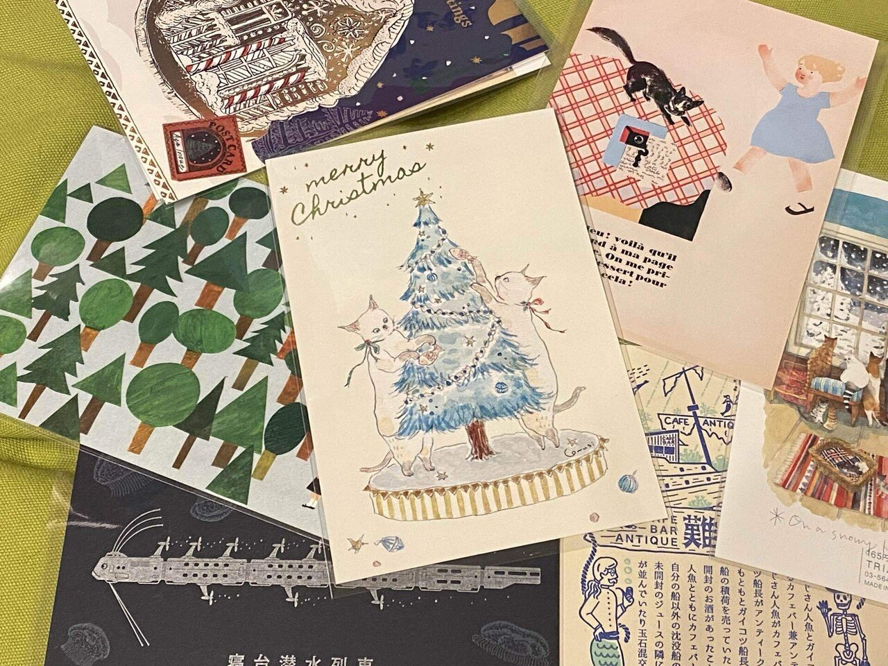 クリスマスカードの準備｜めいこ＠旅するボタン屋