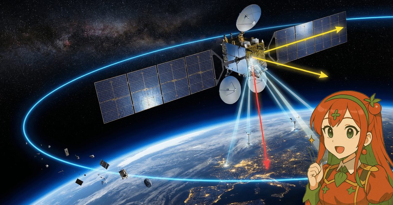 空に止まっている静止衛星は、どうやって落ちないのか？】静止衛星の