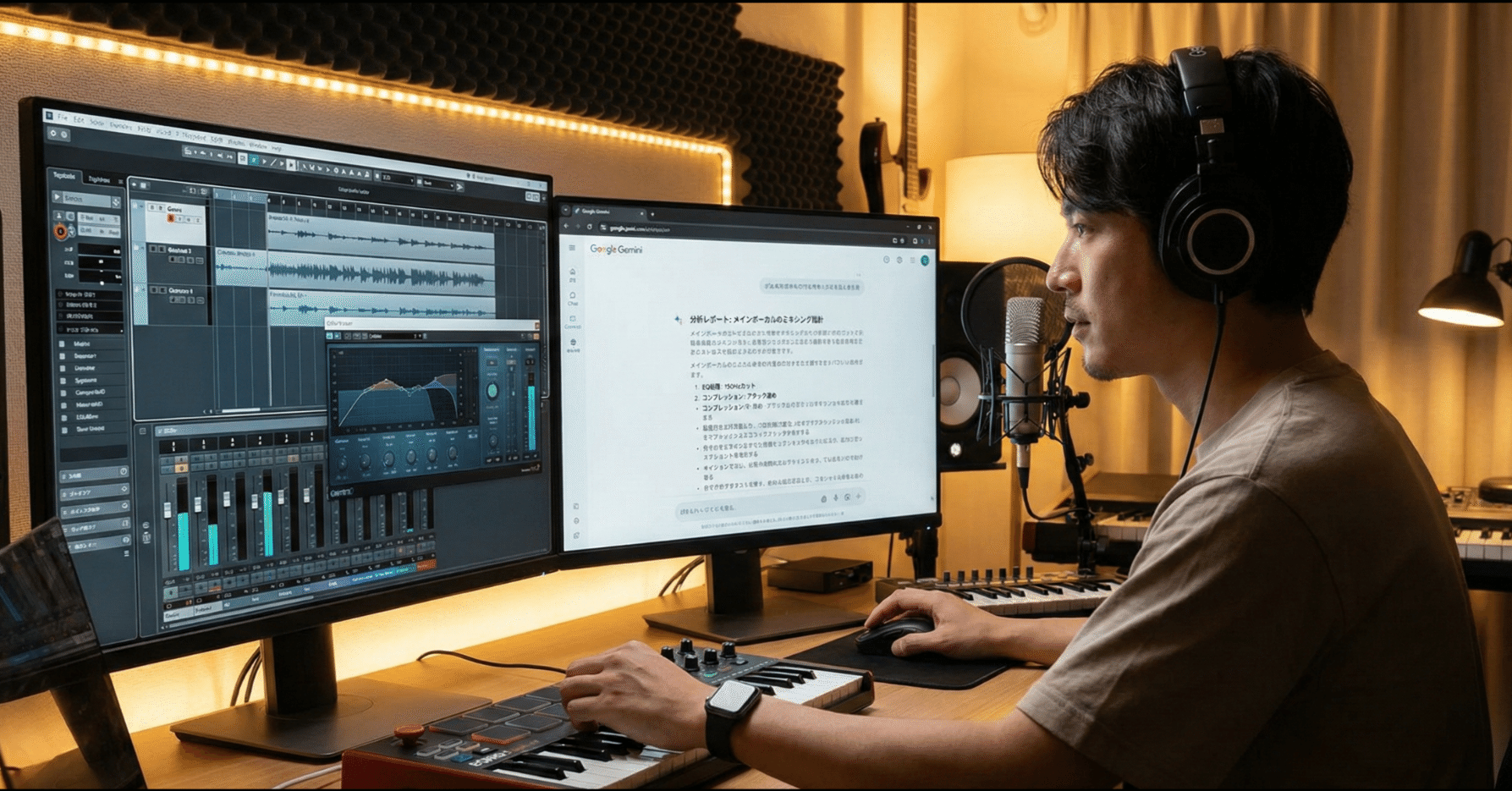 AIに「作らせる」のではなく「聴かせる」リファレンス曲をGeminiに分析