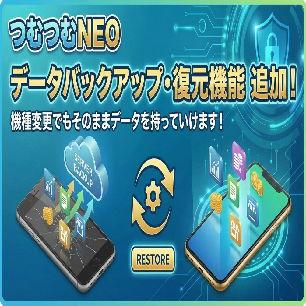 つむちむページ つむつむNEOのユーザデータバックアップ・復元機能を追加しました 機種