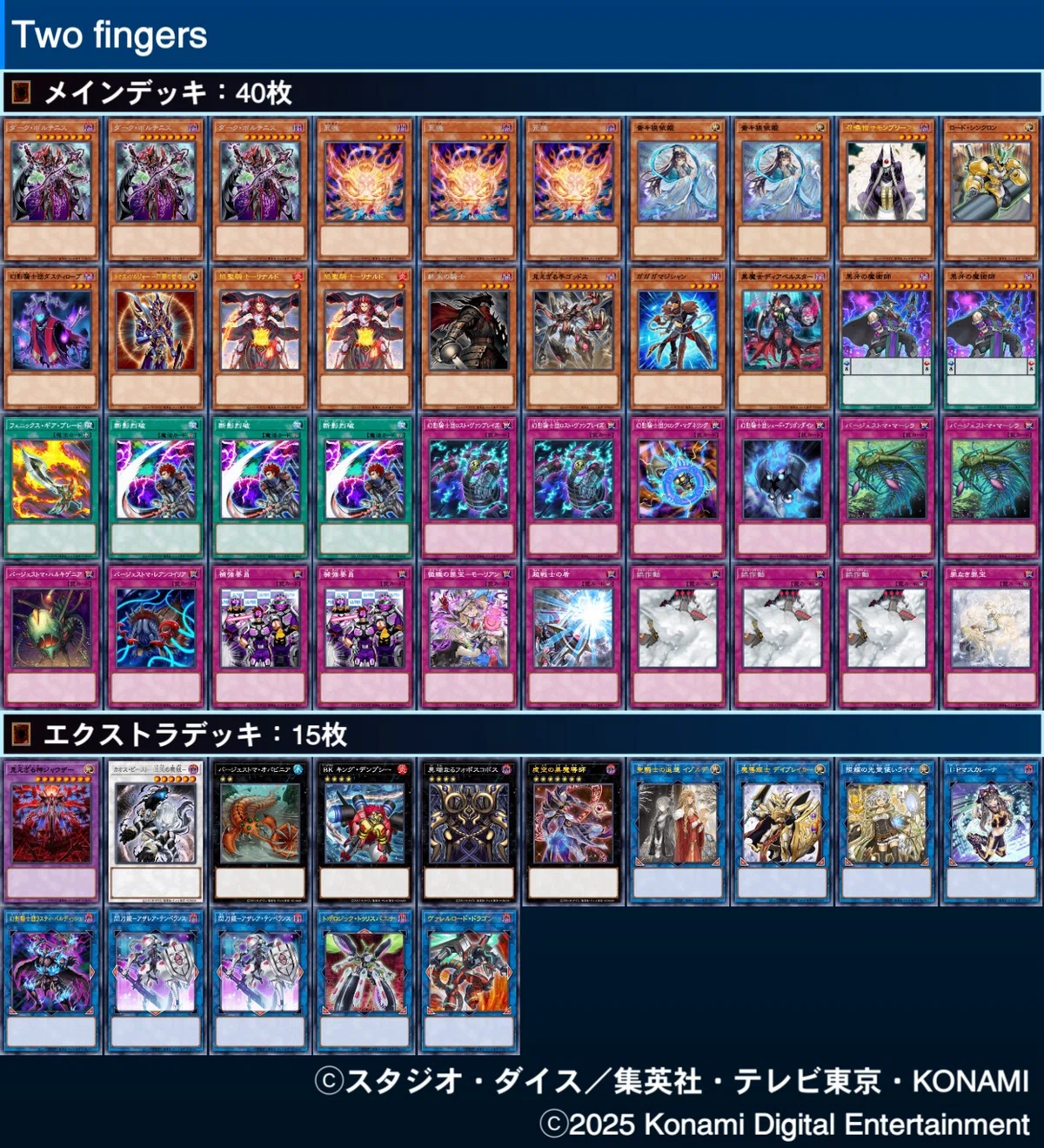 お気に入りのデッキを5段階で評価してみた｜ガレリオ