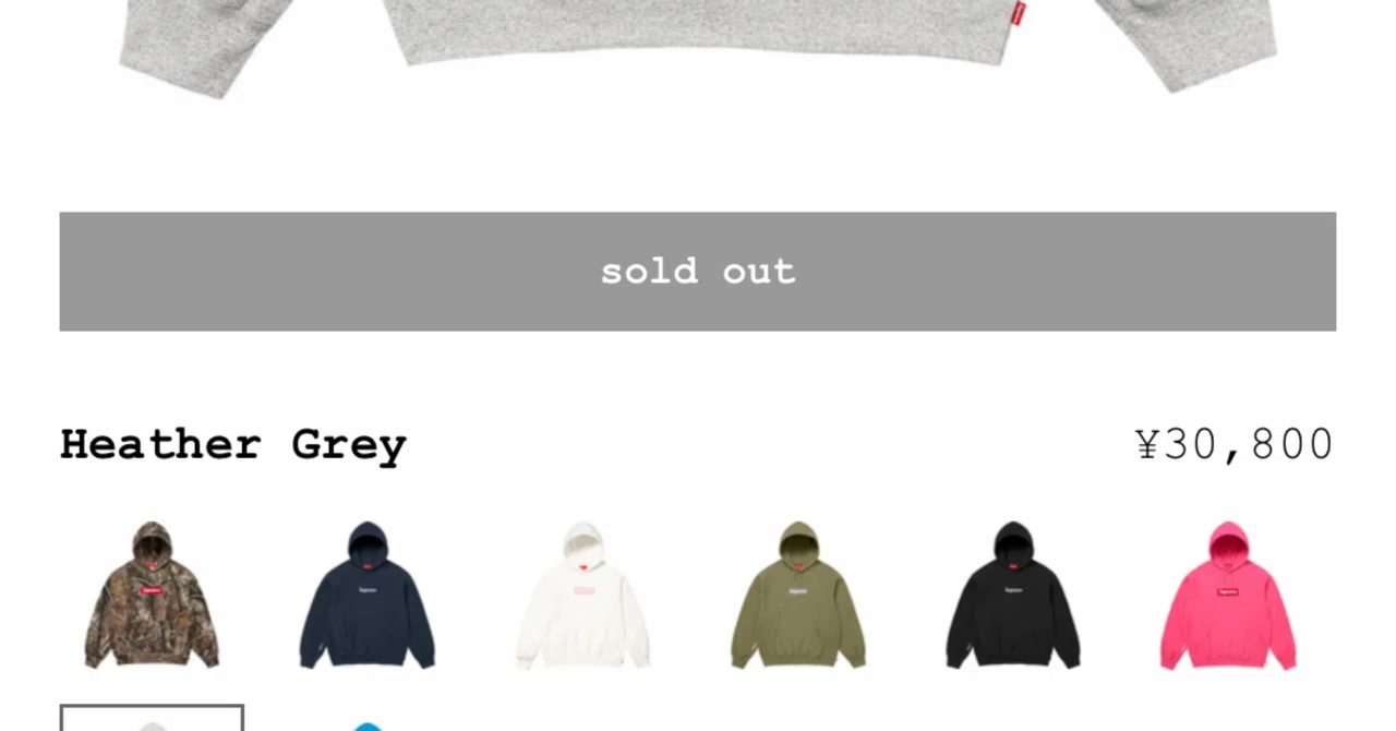 sugiyamaボックスロゴフーディー 最新ボックスロゴ】supremeの1番人気のボックスロゴフーディを買った