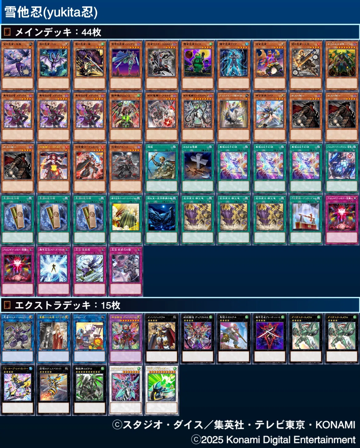 2025年の総括[遊戯王OCG]｜yukitani