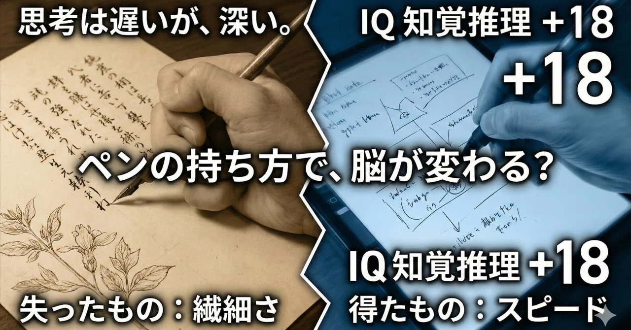 [True Story] I corrected my pen grip and my IQ went up by 18. But here ...