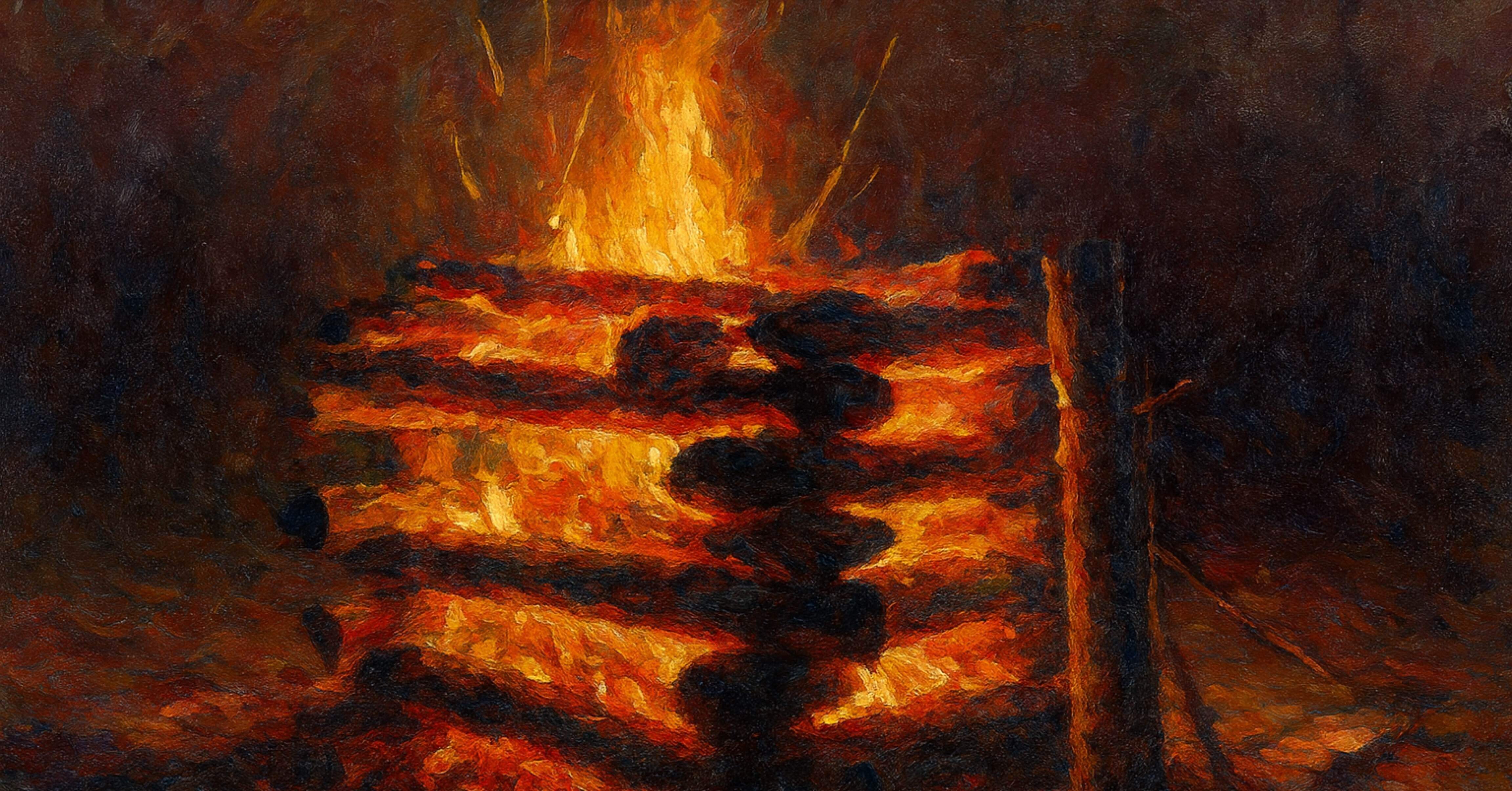 年に一度の焚き火の夜は、たいてい誰かがちょっとおかしくなる