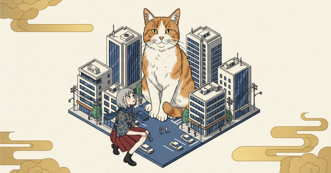 街 を 歩け ば そこ に 猫