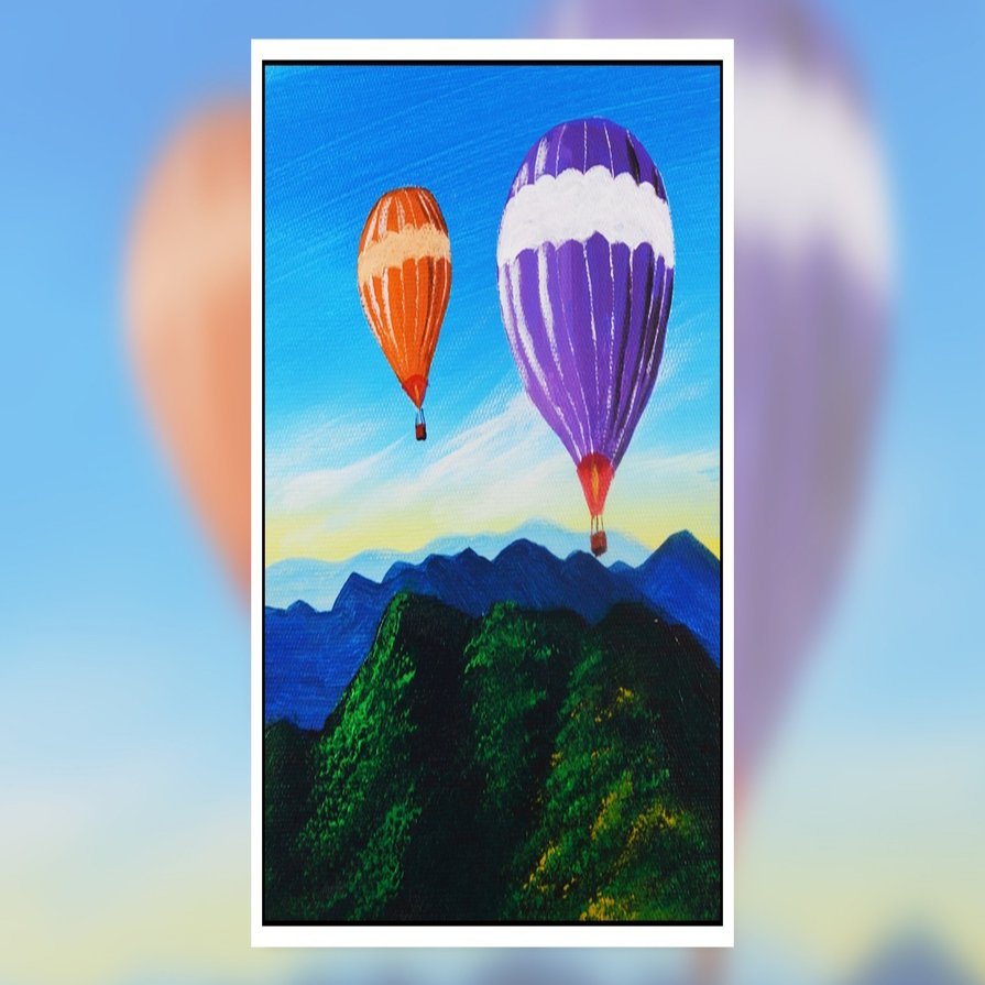 アクリル絵の具を使用した気球の描き方 初心者が簡単に絵を描く方法 Junya Art Note