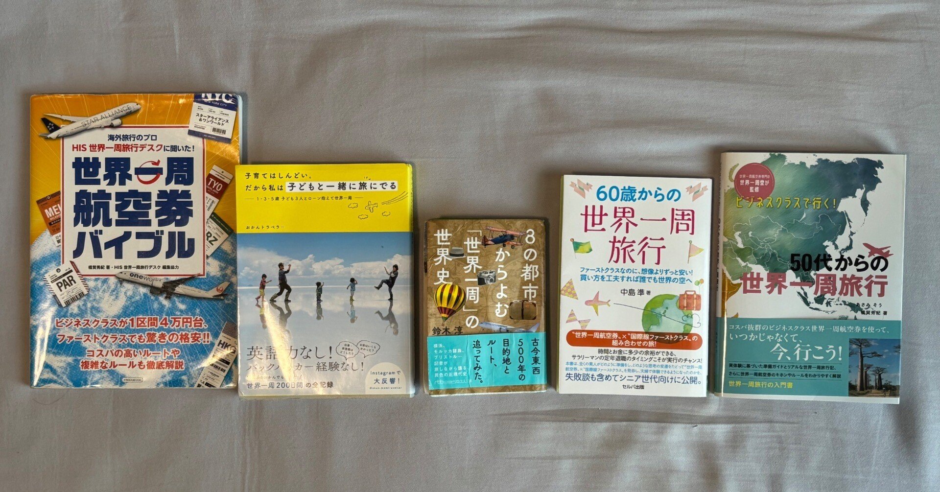 本紹介】コロナ禍以降に出版された世界一周旅行に関する5つの本