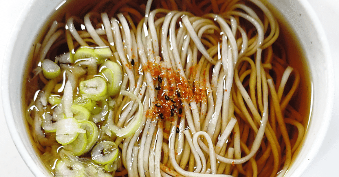 かけそば（木曽路御岳そば / 幻の黒ラベル）【我が干しそば道 精進の