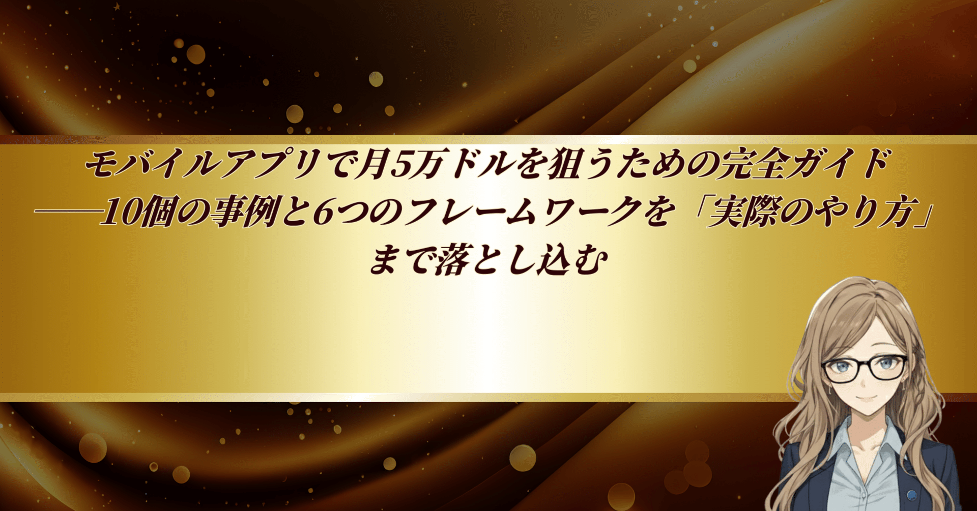 モバイルアプリで月5万ドルを狙うための完全ガイド――10個の事例と6つのフレームワークを「実際のやり方」まで落とし込む｜D × MirAI