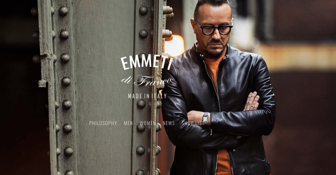 EMMETI エンメティ JURI ユリ パンチングレザージャケット 48 向かう所