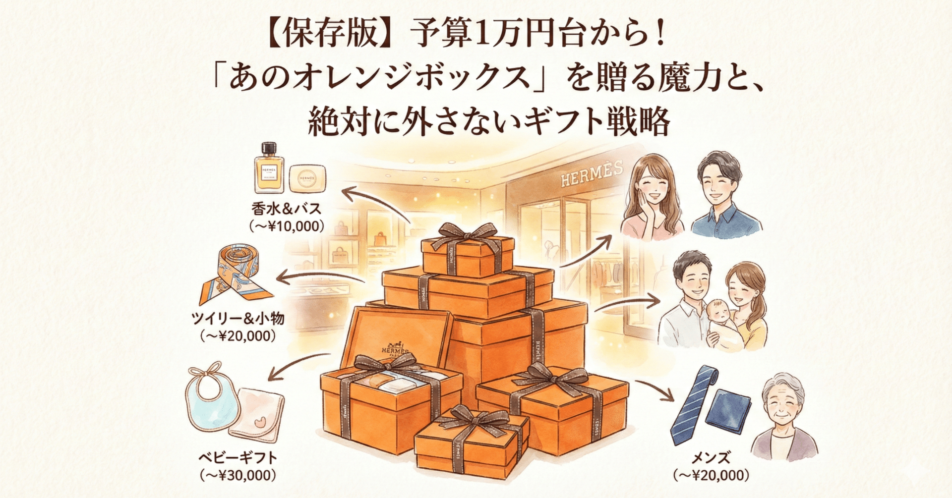 保存版】予算1万円台から！「あのオレンジボックス」を贈る魔力と
