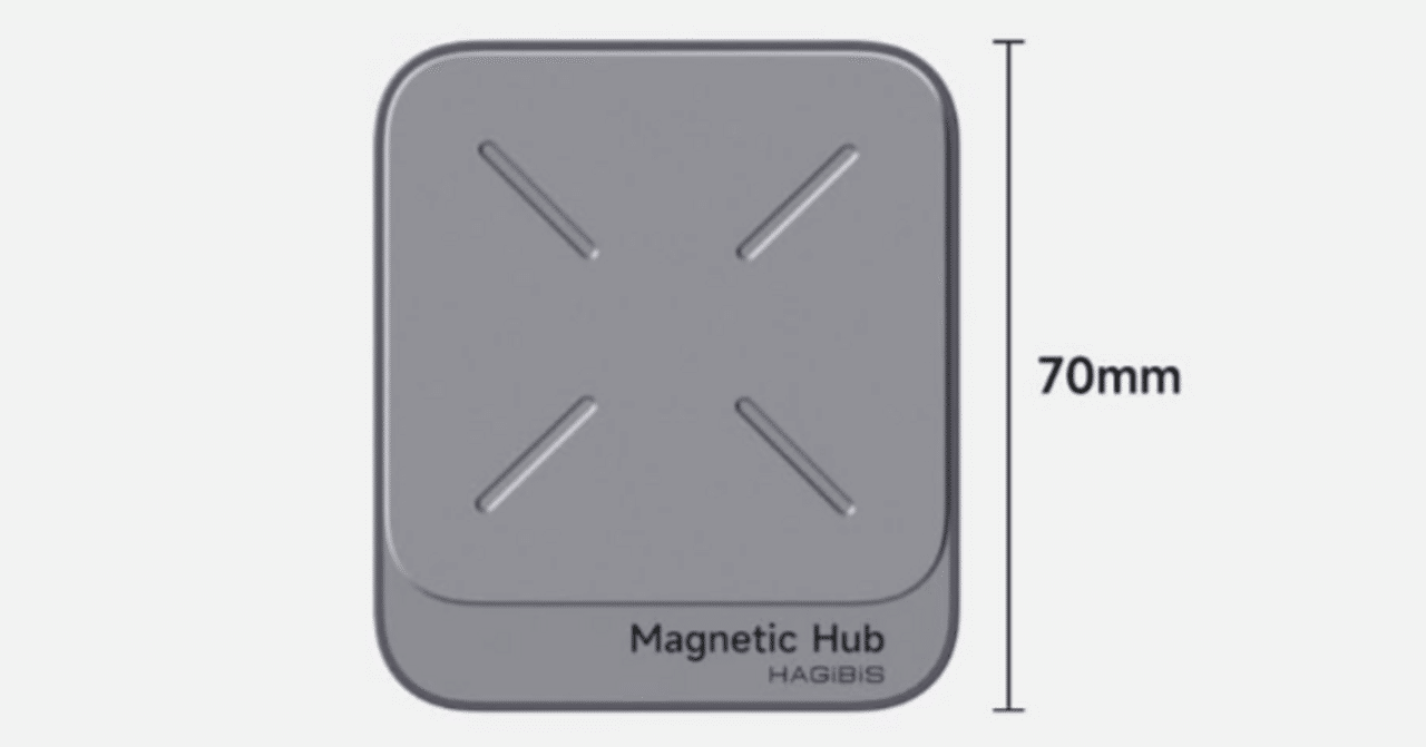 Hagibis 磁気USB-Cハブ 7-in-1 Magsafe対応 ドッキングステーション
