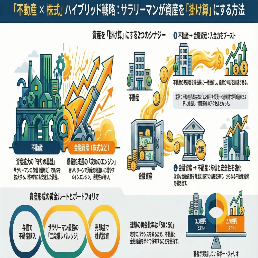 不動産×米国株」の二刀流。普通の会社員が資産6億を築いた”掛け算”の
