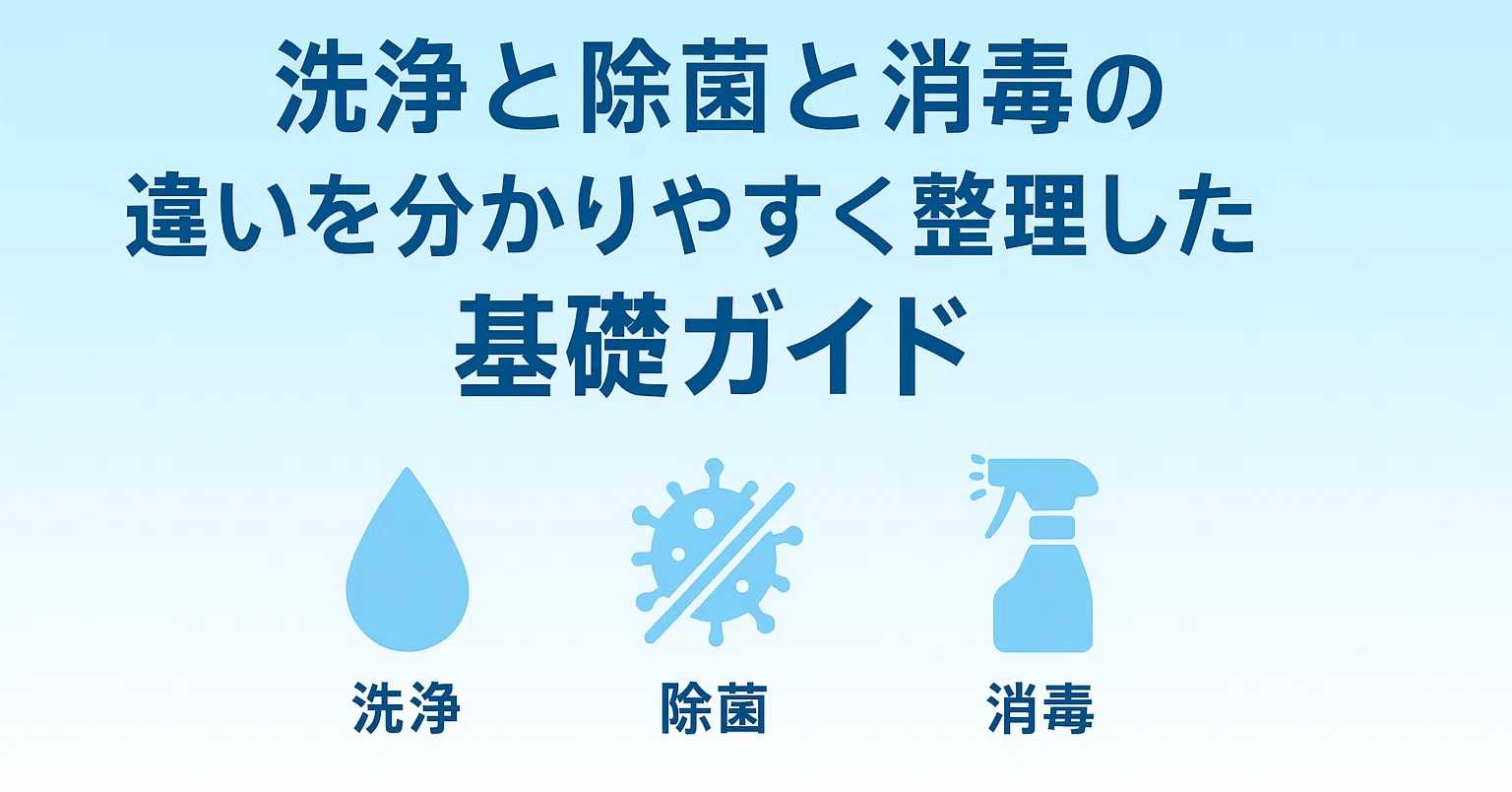 消毒 と 除 菌 の 違い