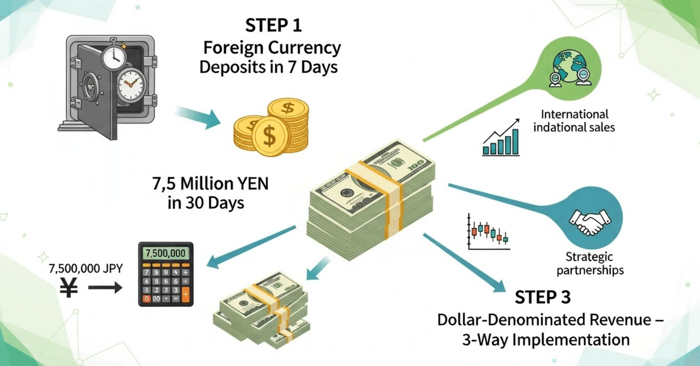 7日で外貨入金、30日で750万円—「ドル建て収益」を最速で作る3ルート実装設計｜戦略職人『社長のための海外トレンド会議』
