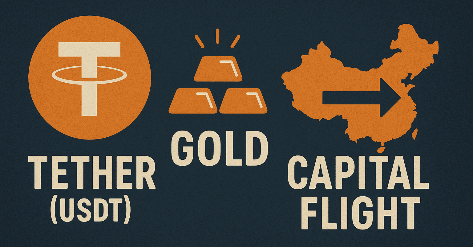 テザー社の暗号通貨・金・中国からの資金逃避の三題噺｜naotos